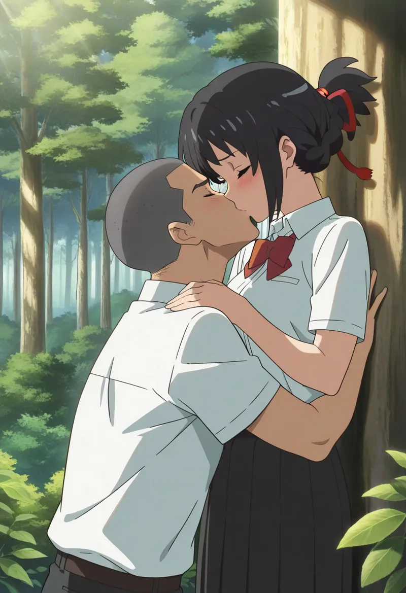 Mitsuha sex in the woods Page.116