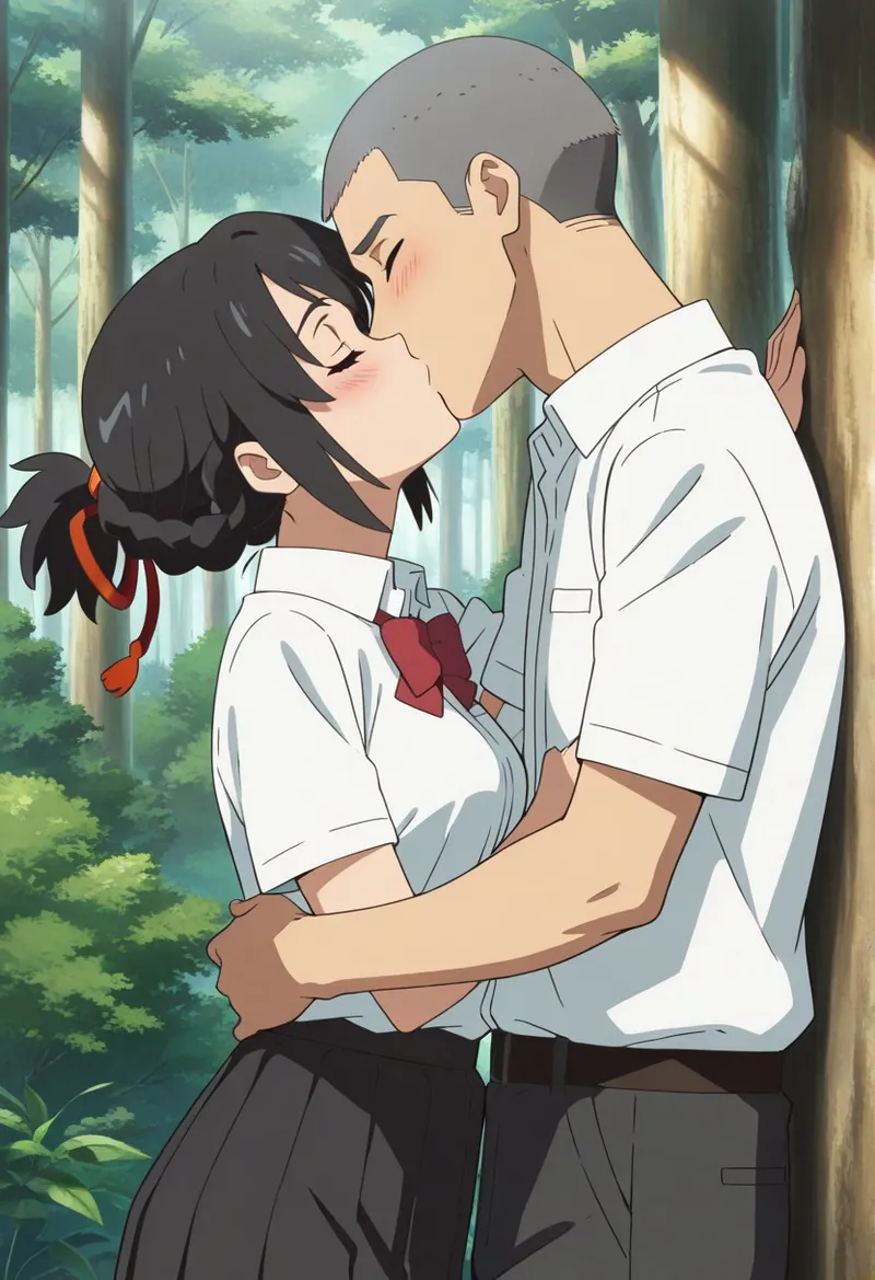 Mitsuha sex in the woods Page.117