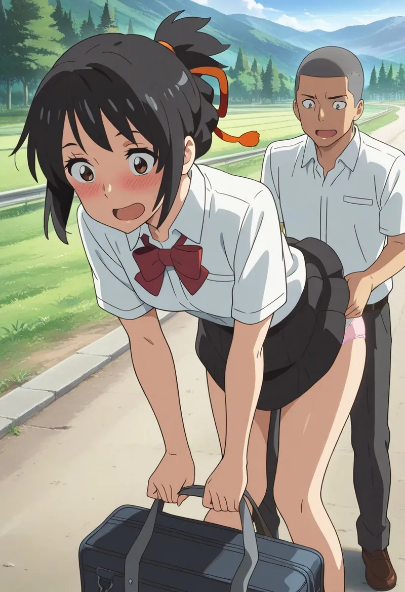 Mitsuha sex in the woods Page.12