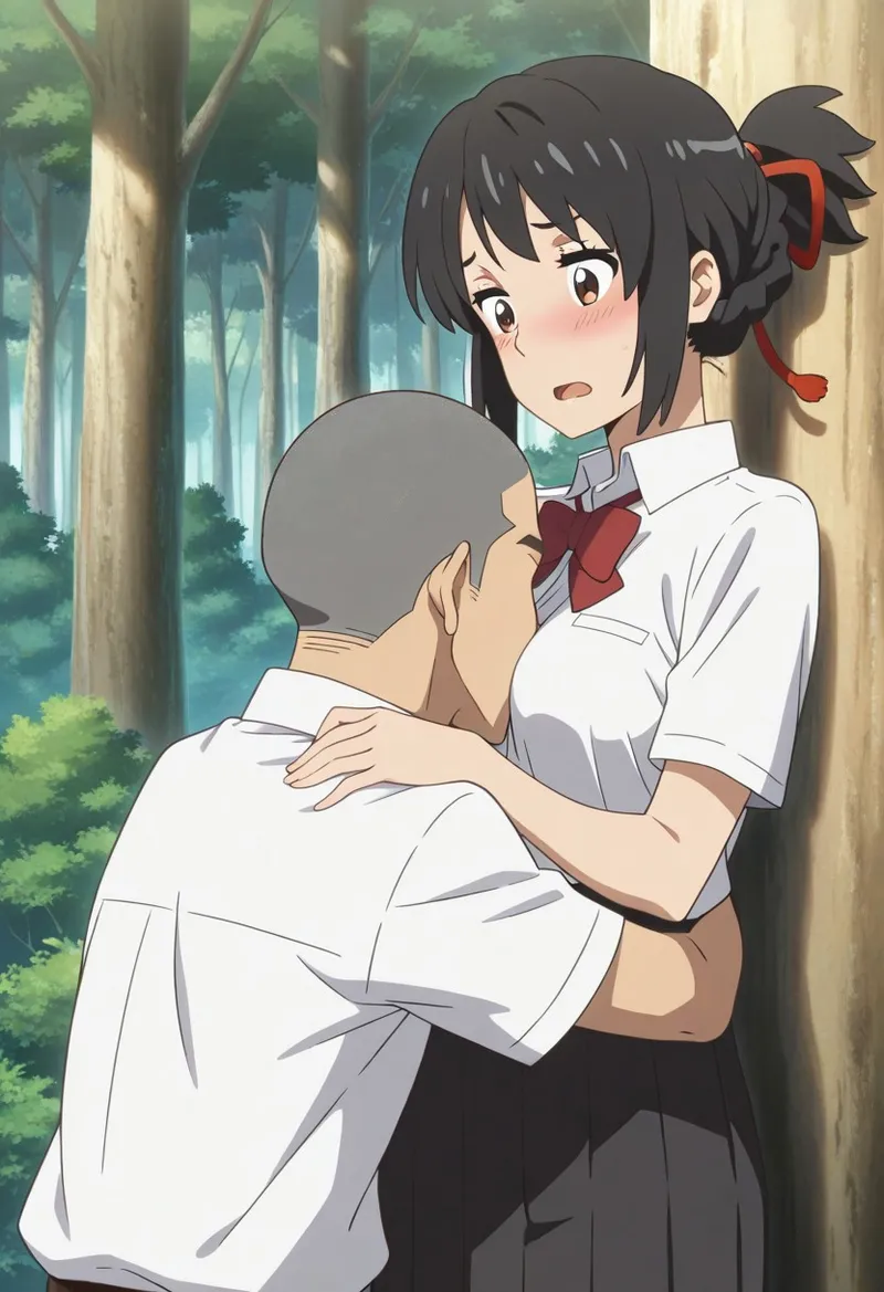 Mitsuha sex in the woods Page.121