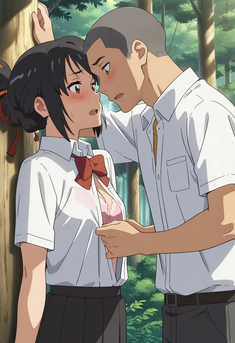 Mitsuha sex in the woods Page.122