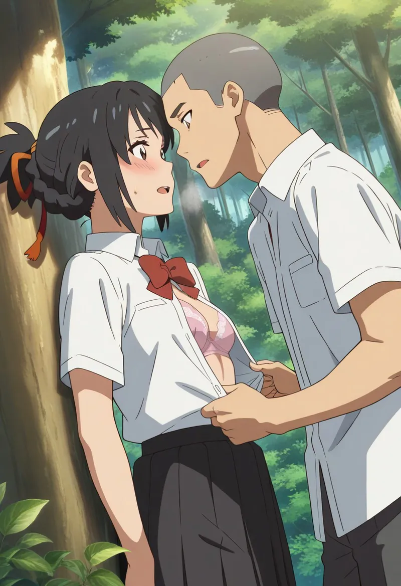 Mitsuha sex in the woods Page.125