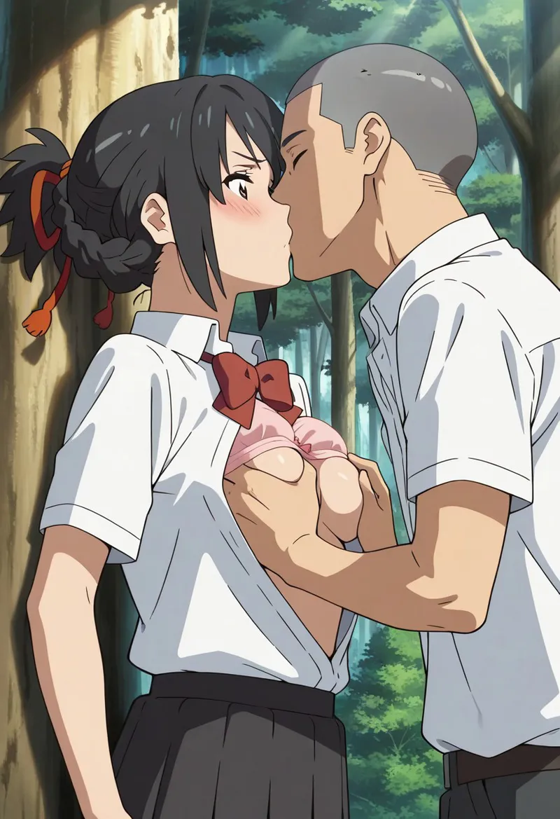 Mitsuha sex in the woods Page.131