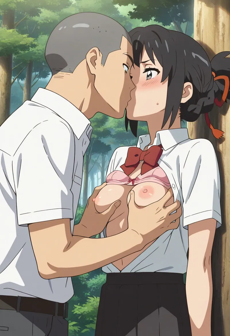 Mitsuha sex in the woods Page.132