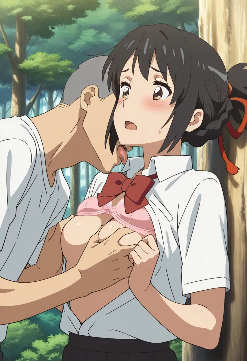 Mitsuha sex in the woods Page.133