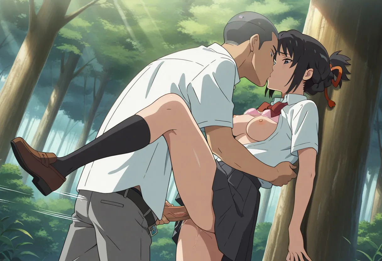 Mitsuha sex in the woods Page.146