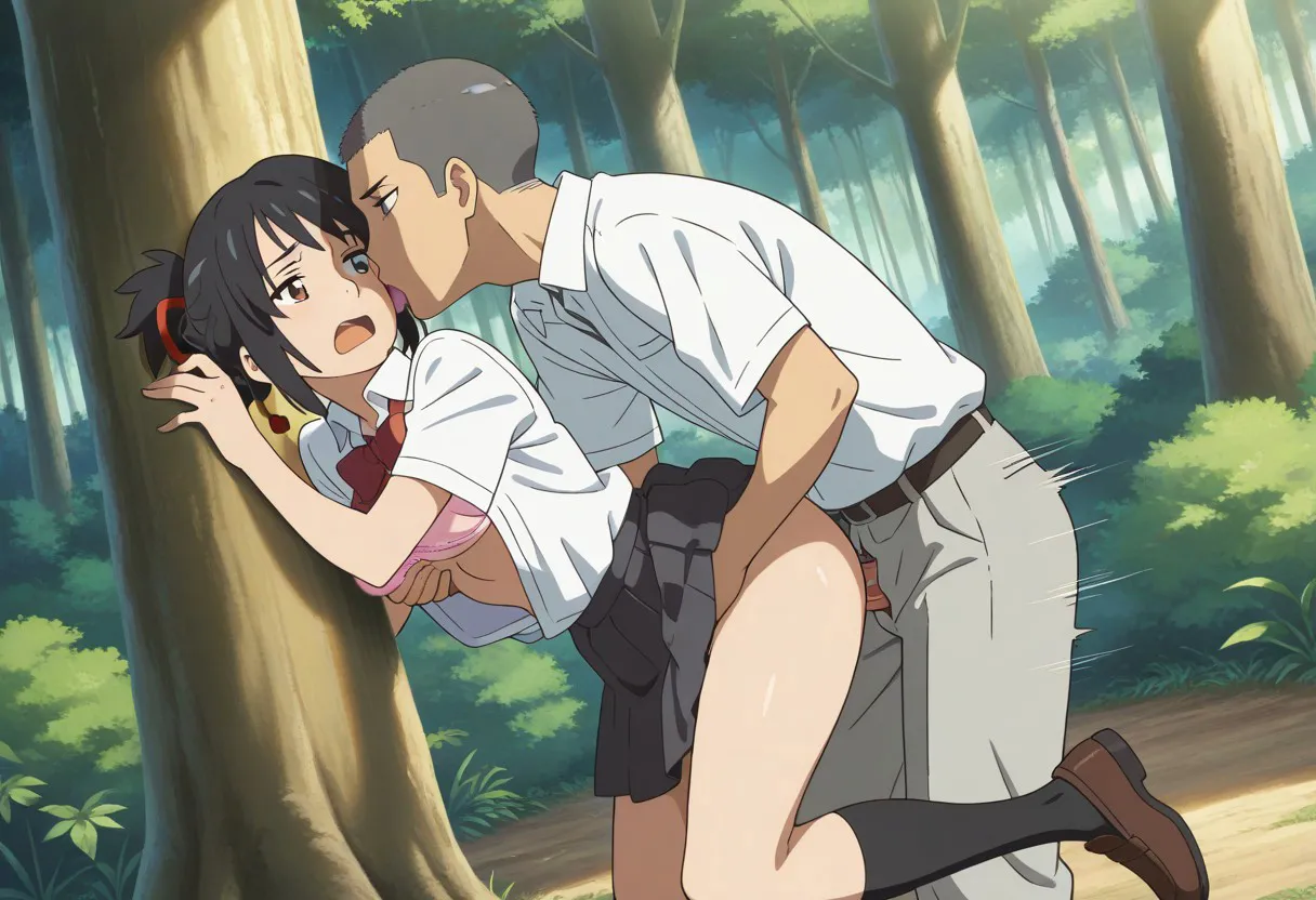 Mitsuha sex in the woods Page.170