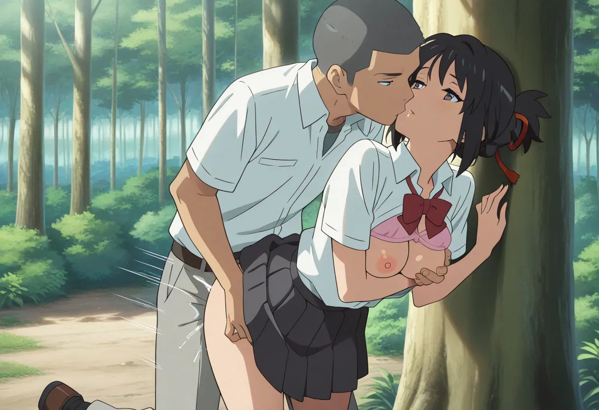 Mitsuha sex in the woods Page.175