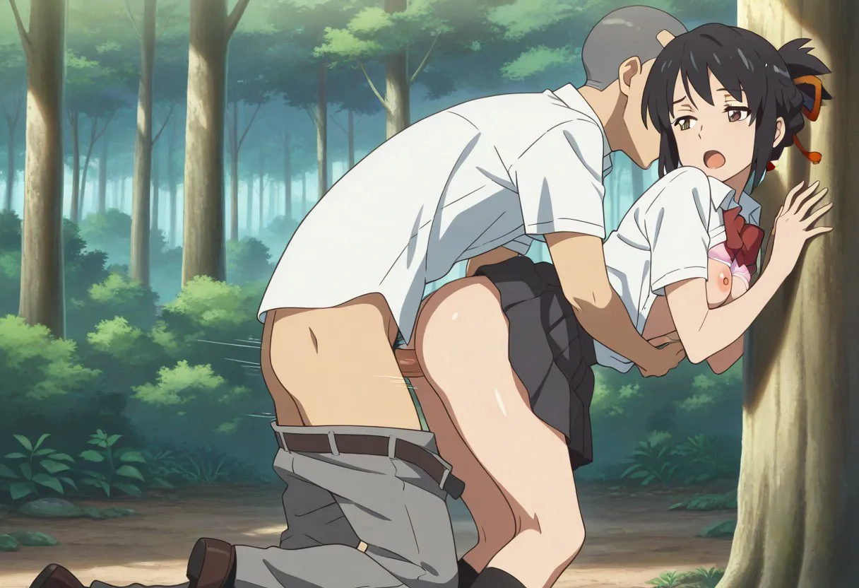 Mitsuha sex in the woods Page.179