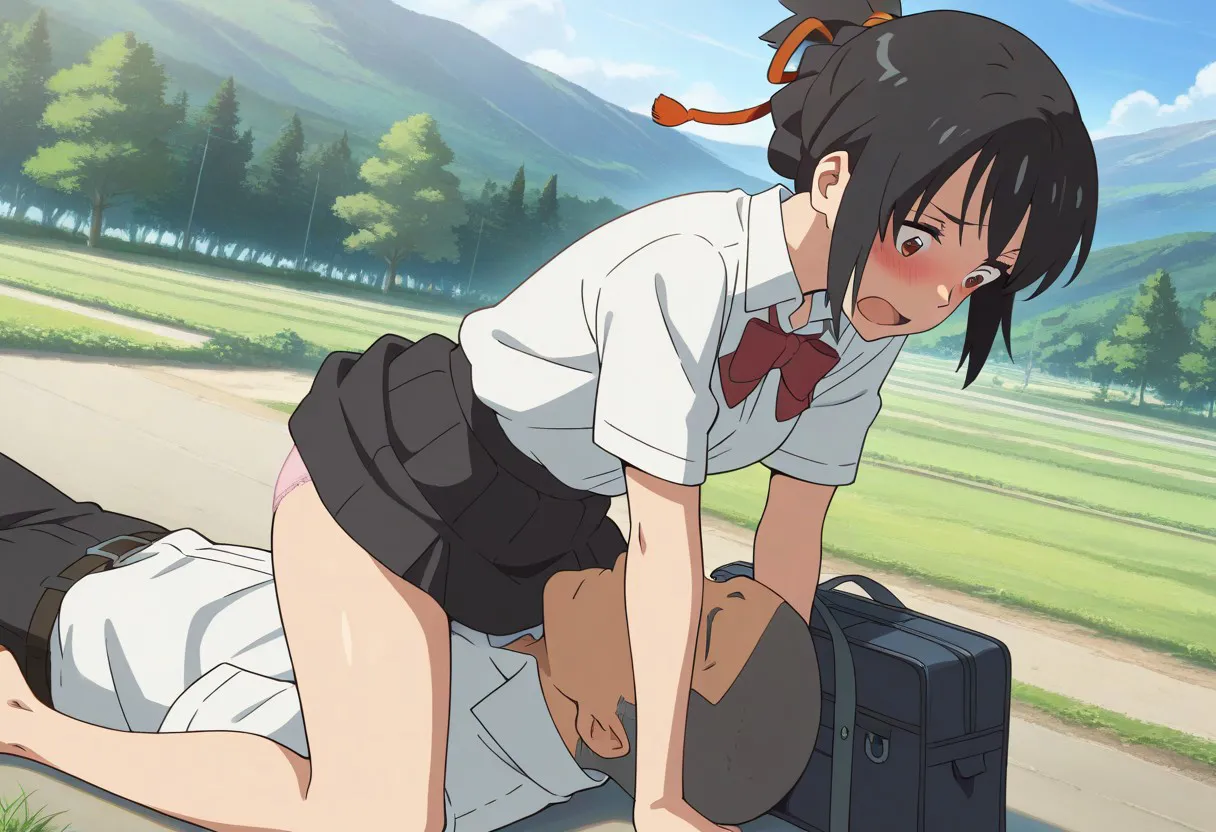 Mitsuha sex in the woods Page.18