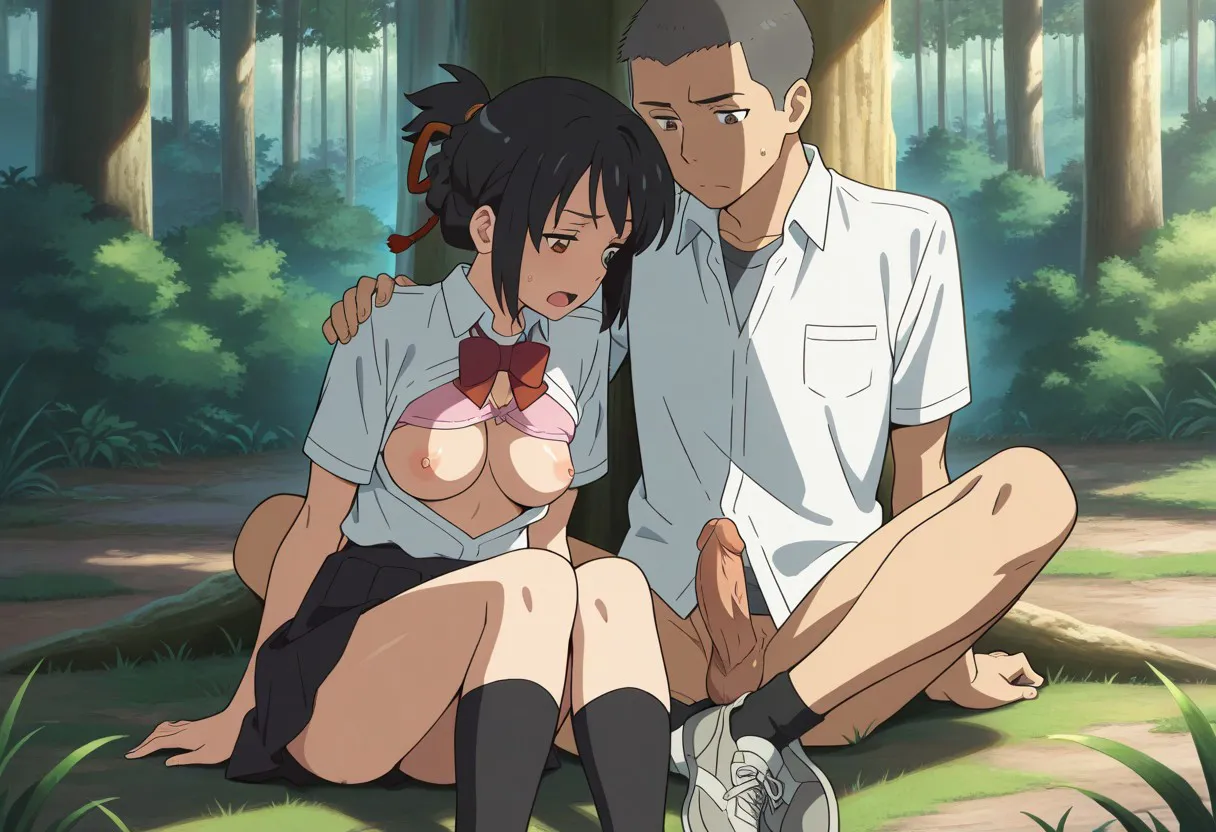 Mitsuha sex in the woods Page.197