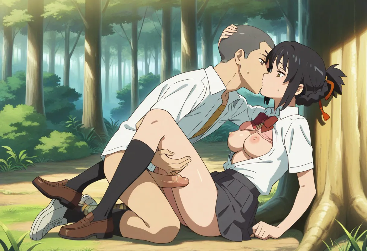 Mitsuha sex in the woods Page.209