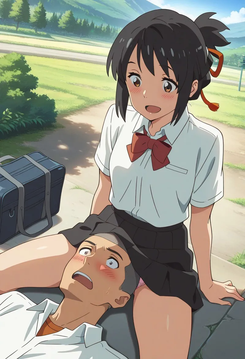 Mitsuha sex in the woods Page.21