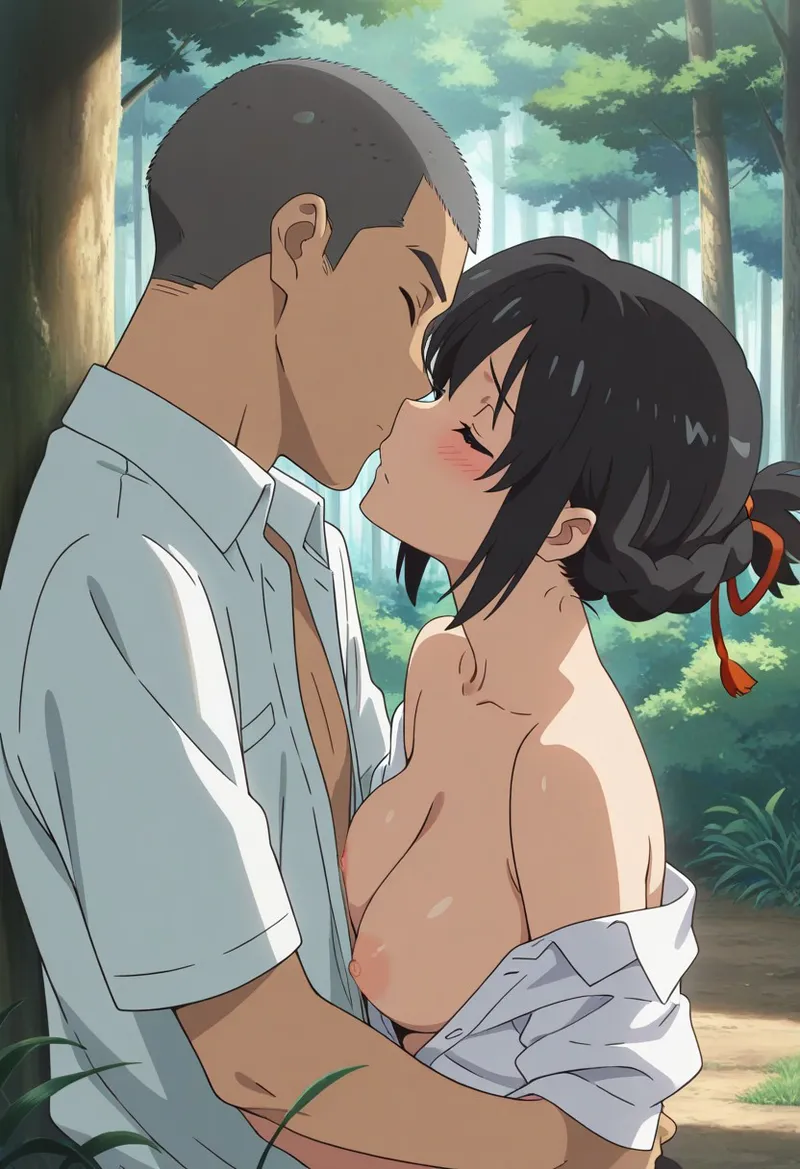 Mitsuha sex in the woods Page.228