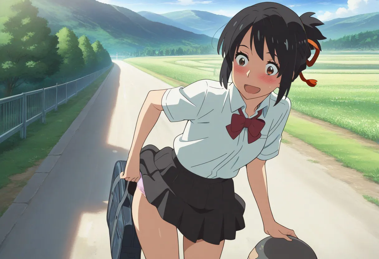 Mitsuha sex in the woods Page.23