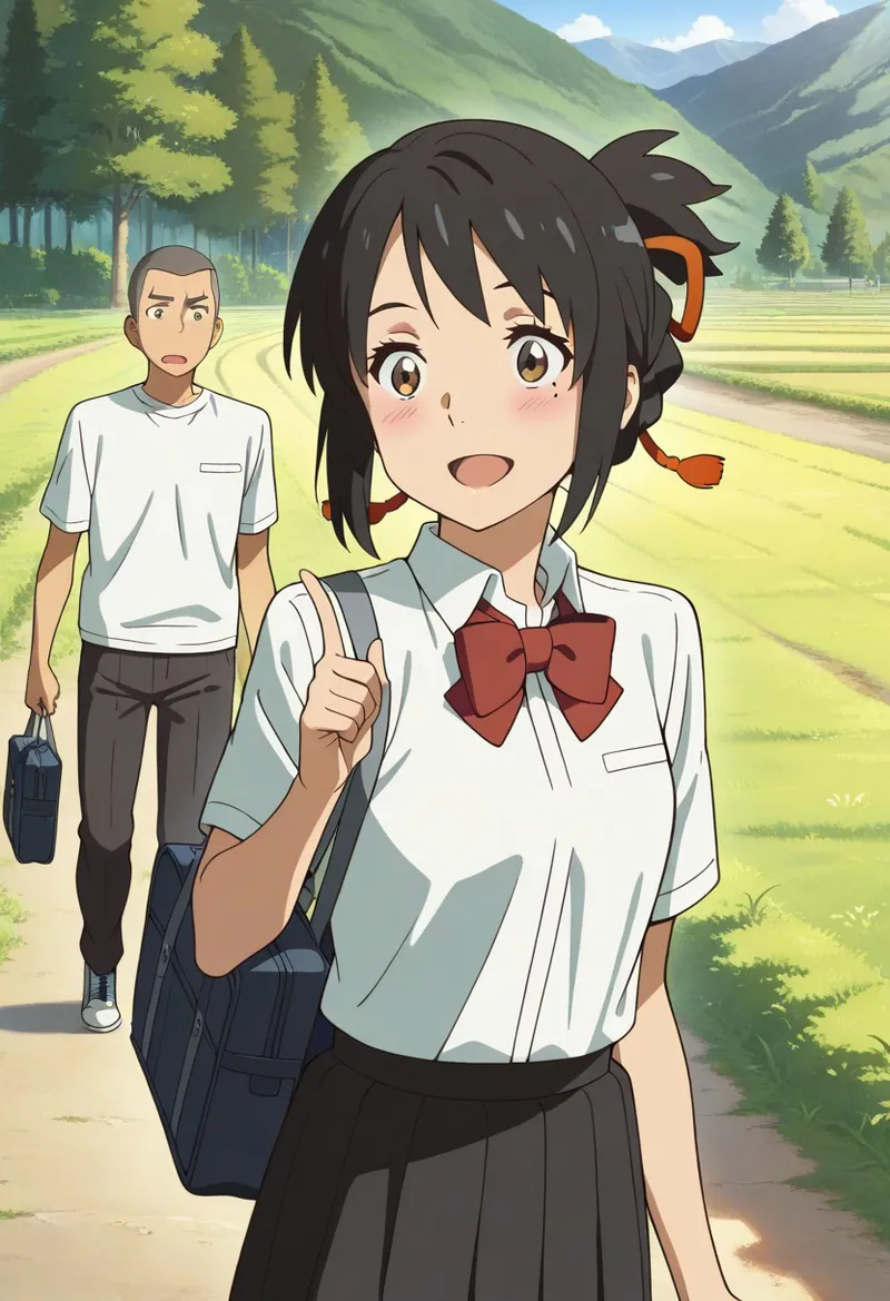 Mitsuha sex in the woods Page.26