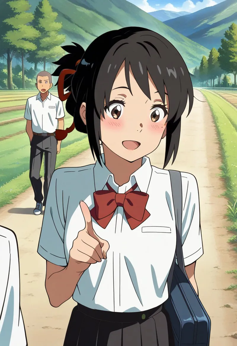 Mitsuha sex in the woods Page.28