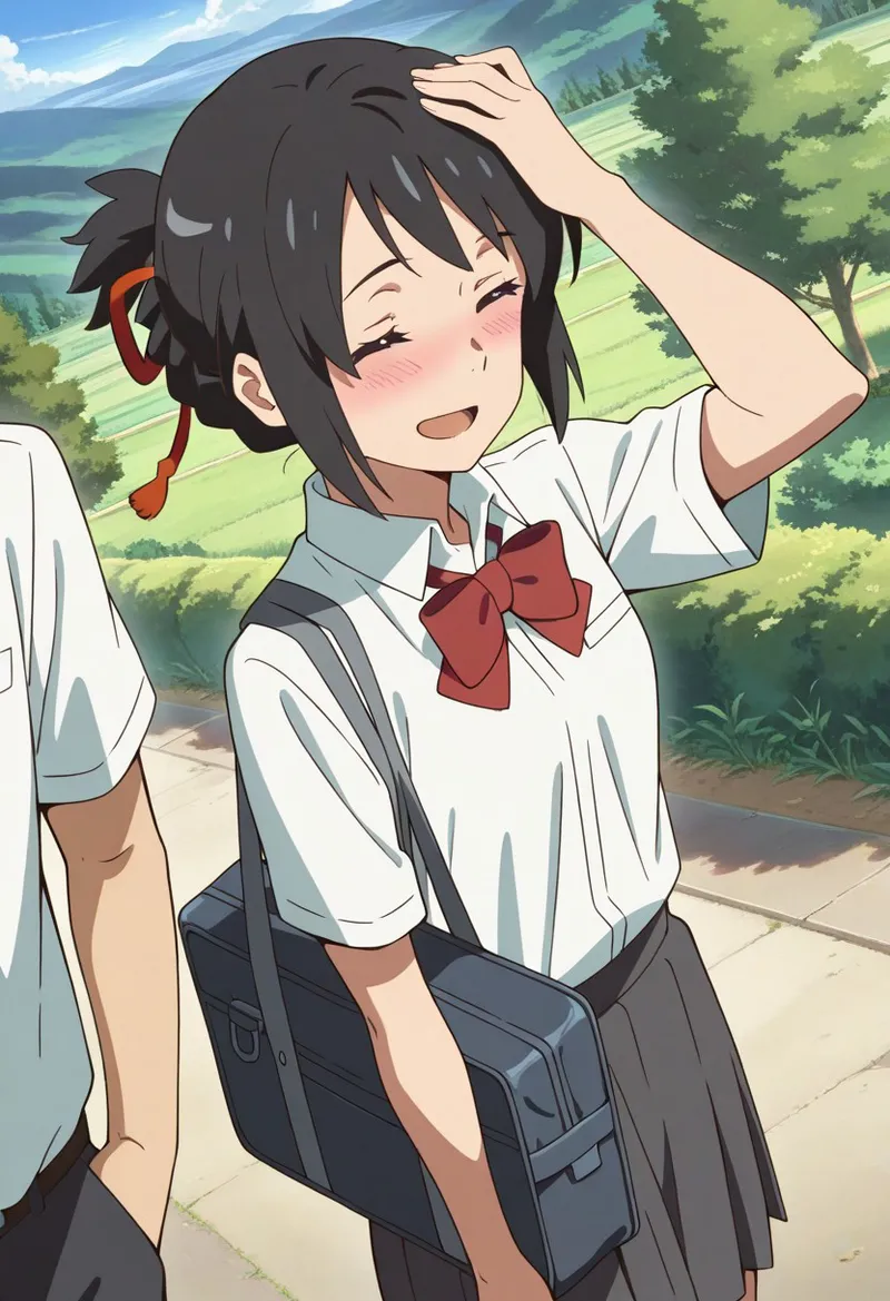 Mitsuha sex in the woods Page.31