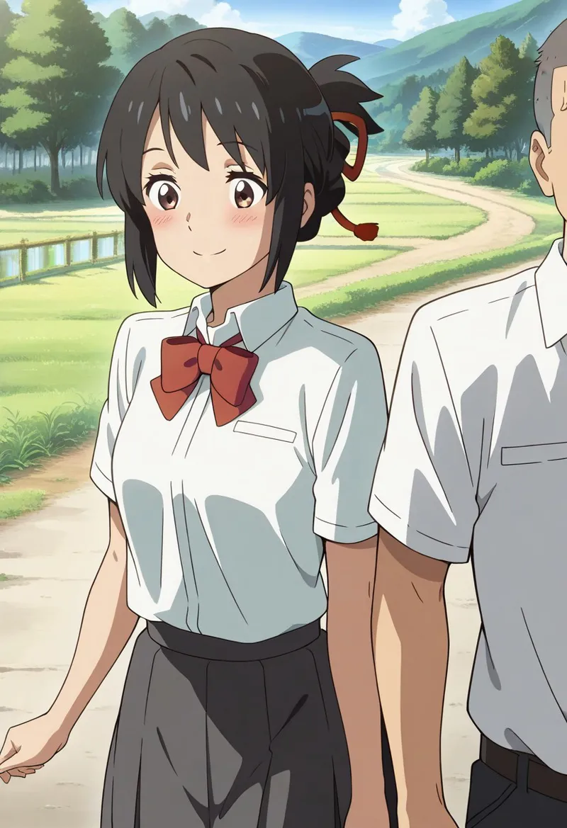 Mitsuha sex in the woods Page.341