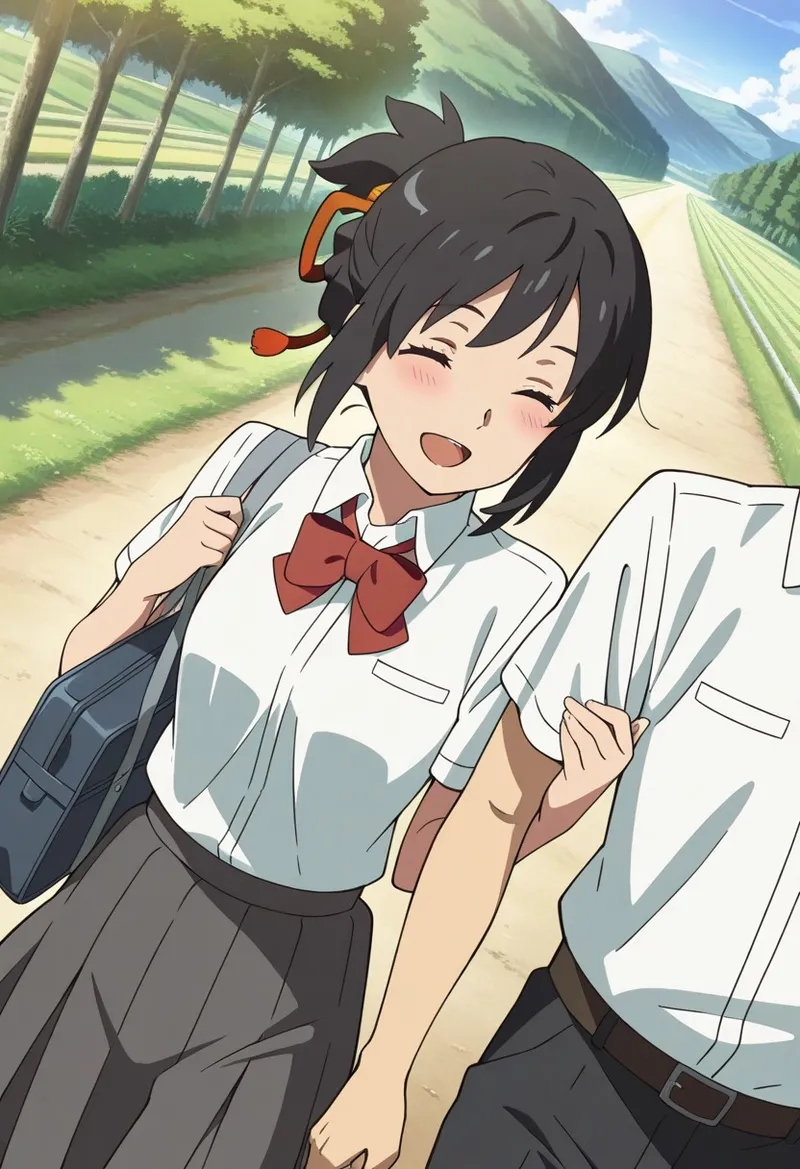 Mitsuha sex in the woods Page.343