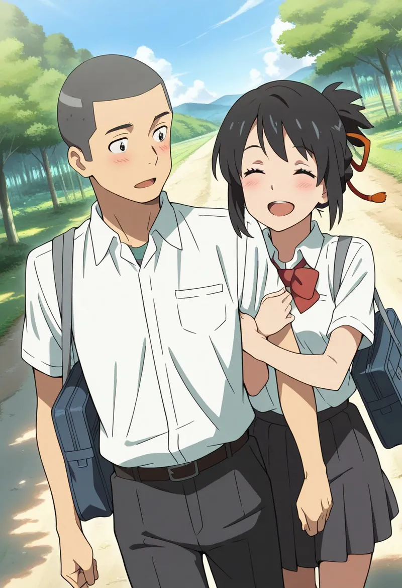 Mitsuha sex in the woods Page.344