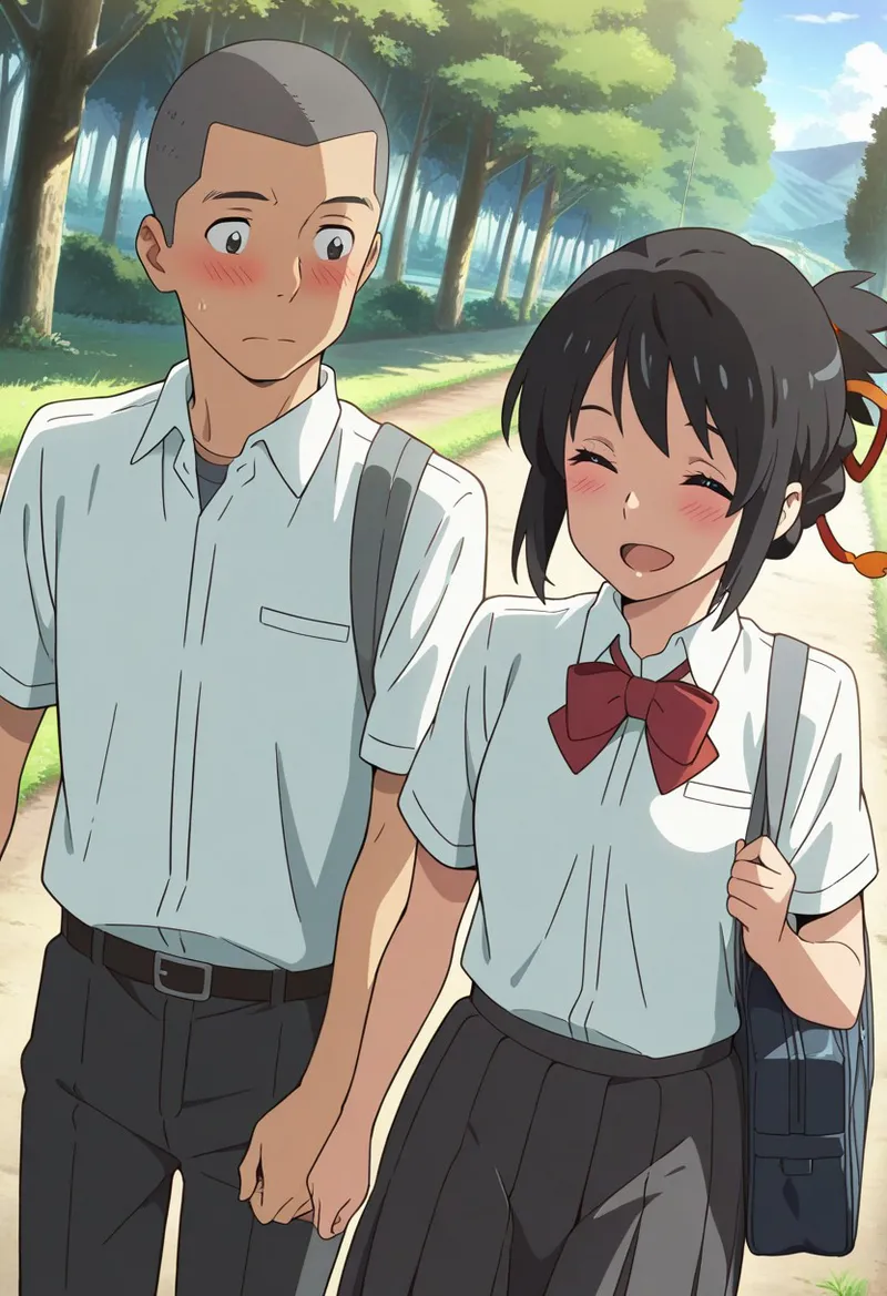 Mitsuha sex in the woods Page.346