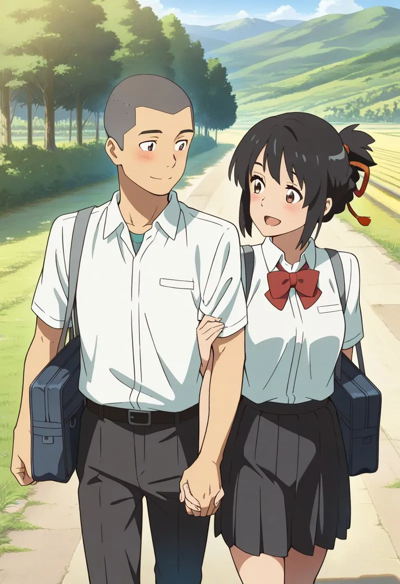 Mitsuha sex in the woods Page.347