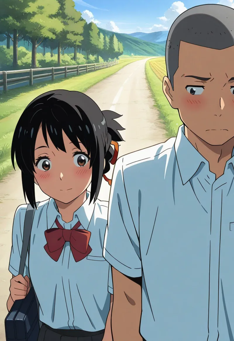 Mitsuha sex in the woods Page.38