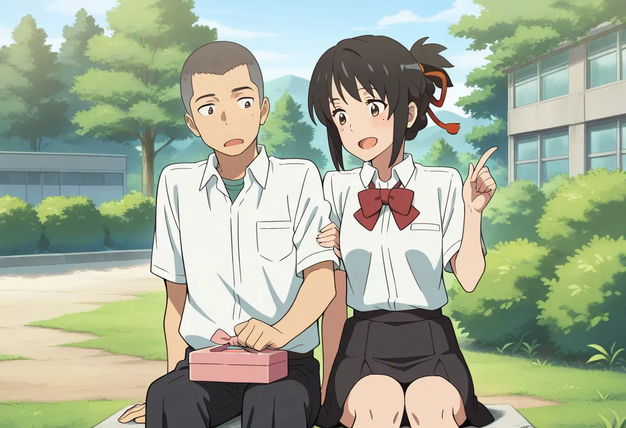 Mitsuha sex in the woods Page.40