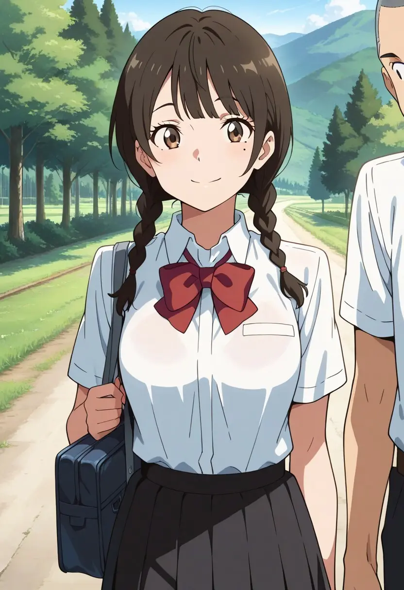 Mitsuha sex in the woods Page.48