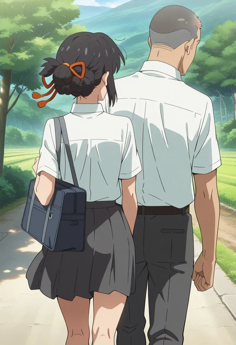 Mitsuha sex in the woods Page.71