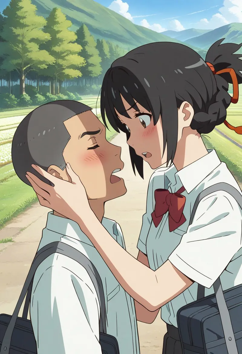 Mitsuha sex in the woods Page.90