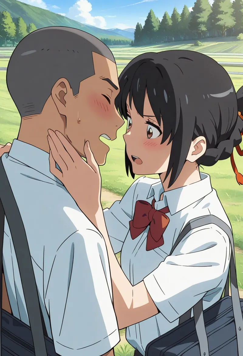 Mitsuha sex in the woods Page.92