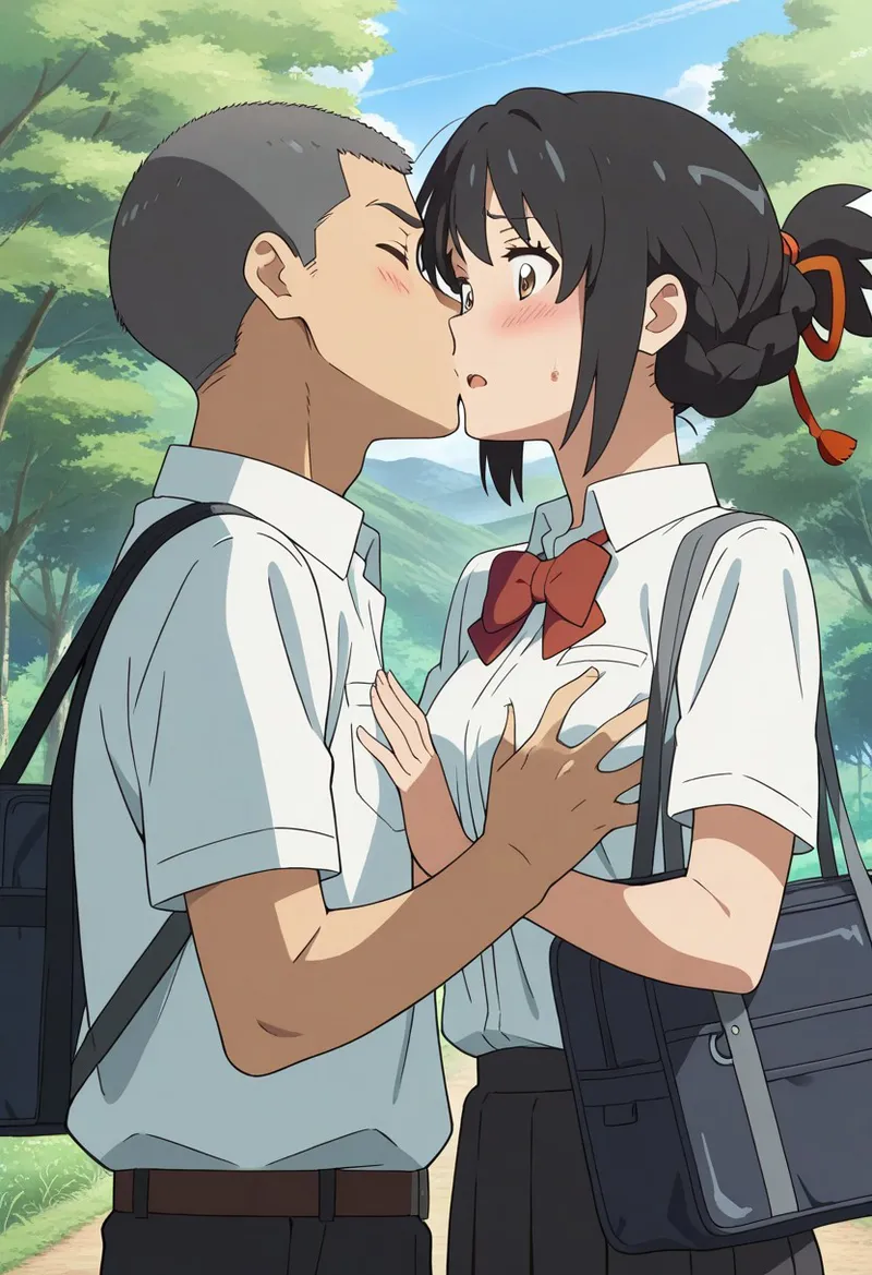 Mitsuha sex in the woods Page.94