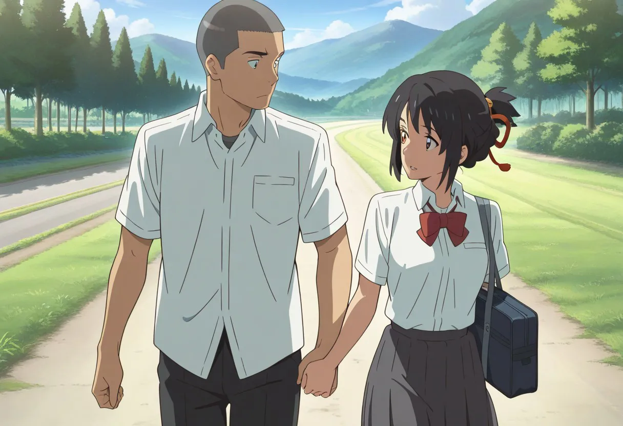 Mitsuha sex in the woods Page.98