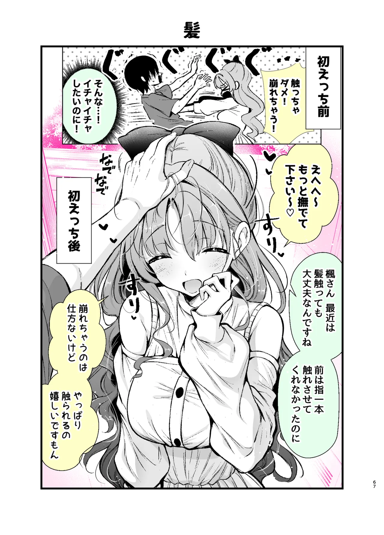 エロ甘彼女ちゃんとおつかれえっち Page.64