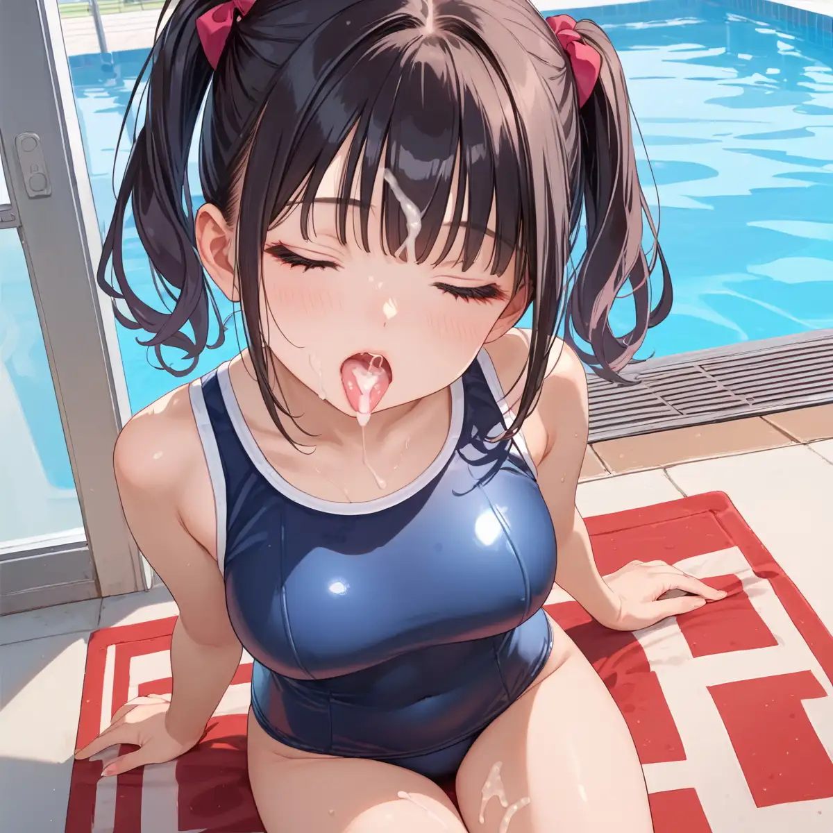 泳ぐよりエッチしよ？8〜水泳部はエチエチすぎる〜【厳選CG200枚収録】 Page.128