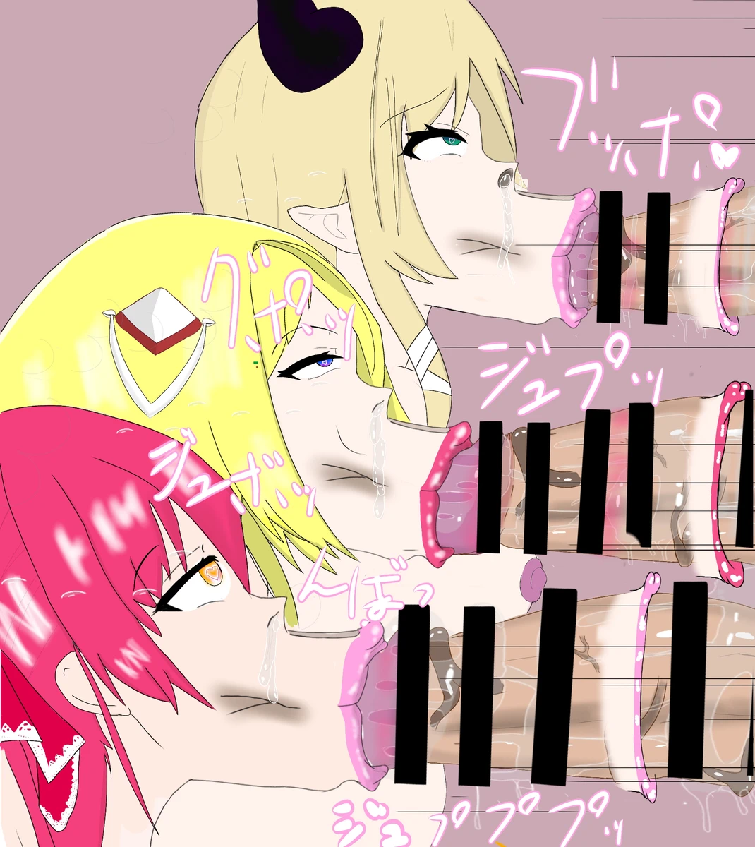ホロライブ 年下キラー３人過激ひょっとこフェラ Page.8
