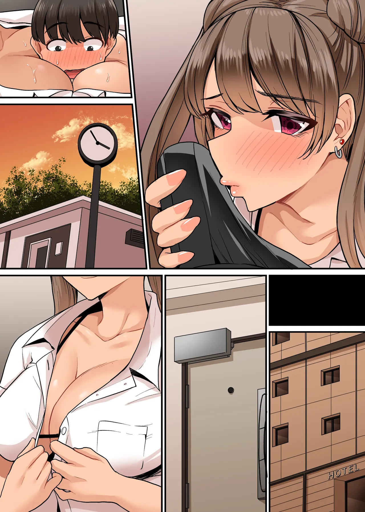 美ギャルトリオはショタチンポがだぁいすきっ!ビッチギャルたちがデカすぎるボクのチンポの生オナホになっちゃった! Page.32