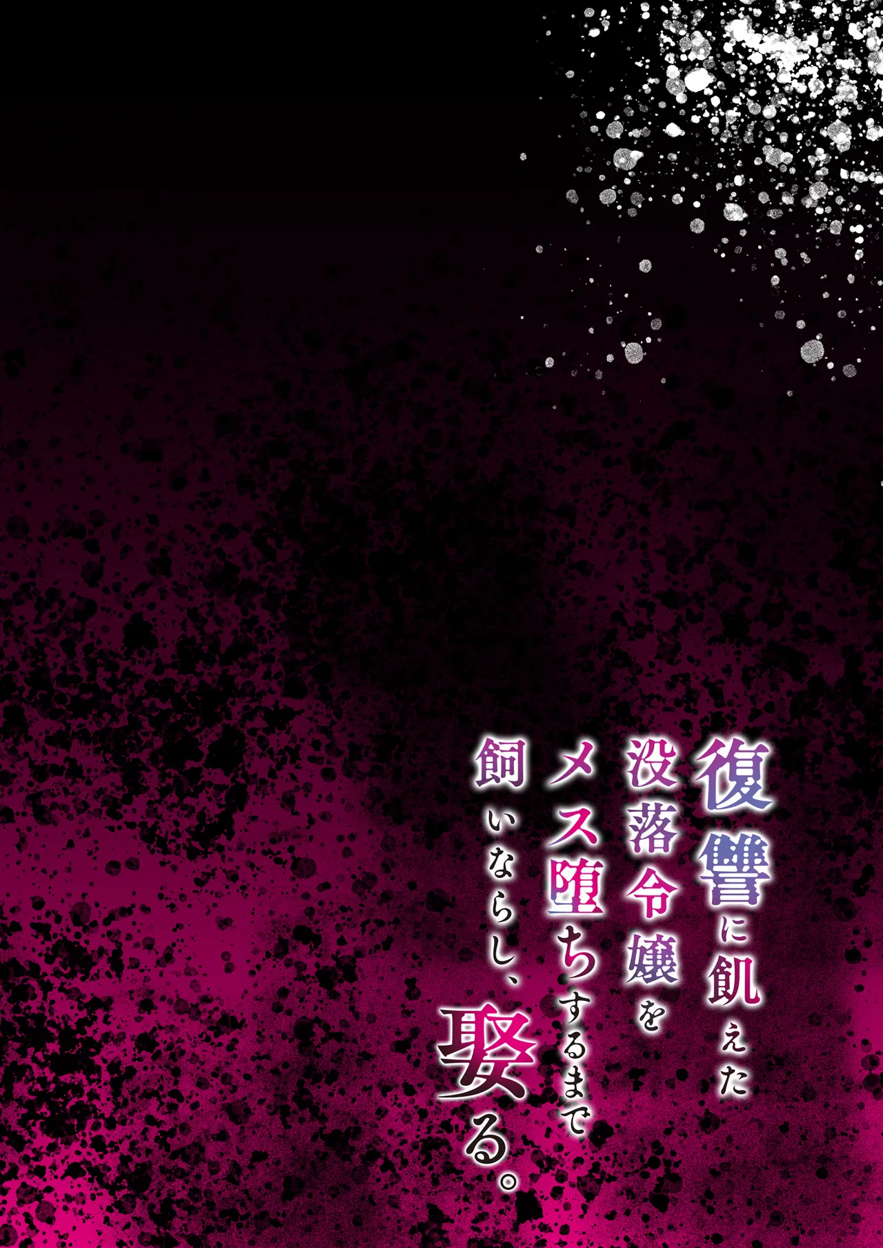 復讐に飢えた没落令嬢をメス堕ちするまで飼いならし、娶る。 Page.2