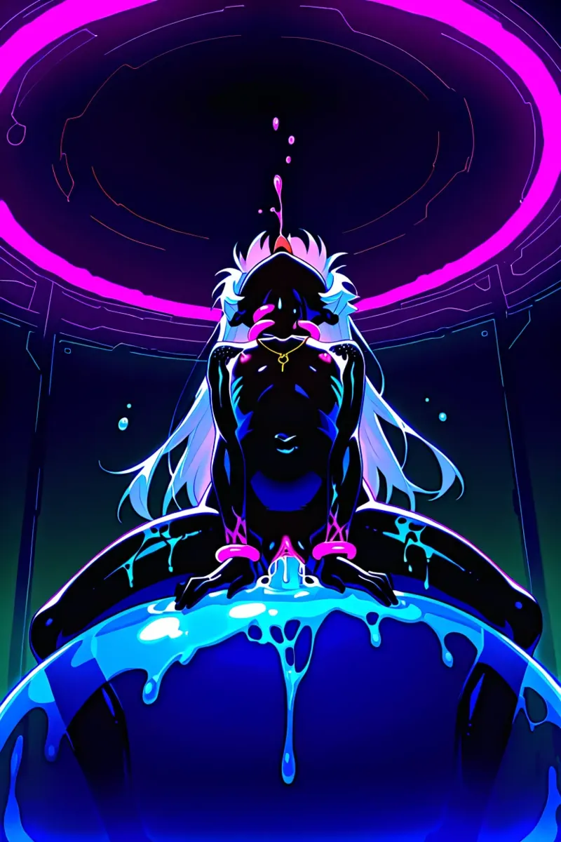 'Love, Death, & Slime' - Slime, Shibari, Asphyxiation, Wooden Horse, and Petrification - AI Generated Page.37