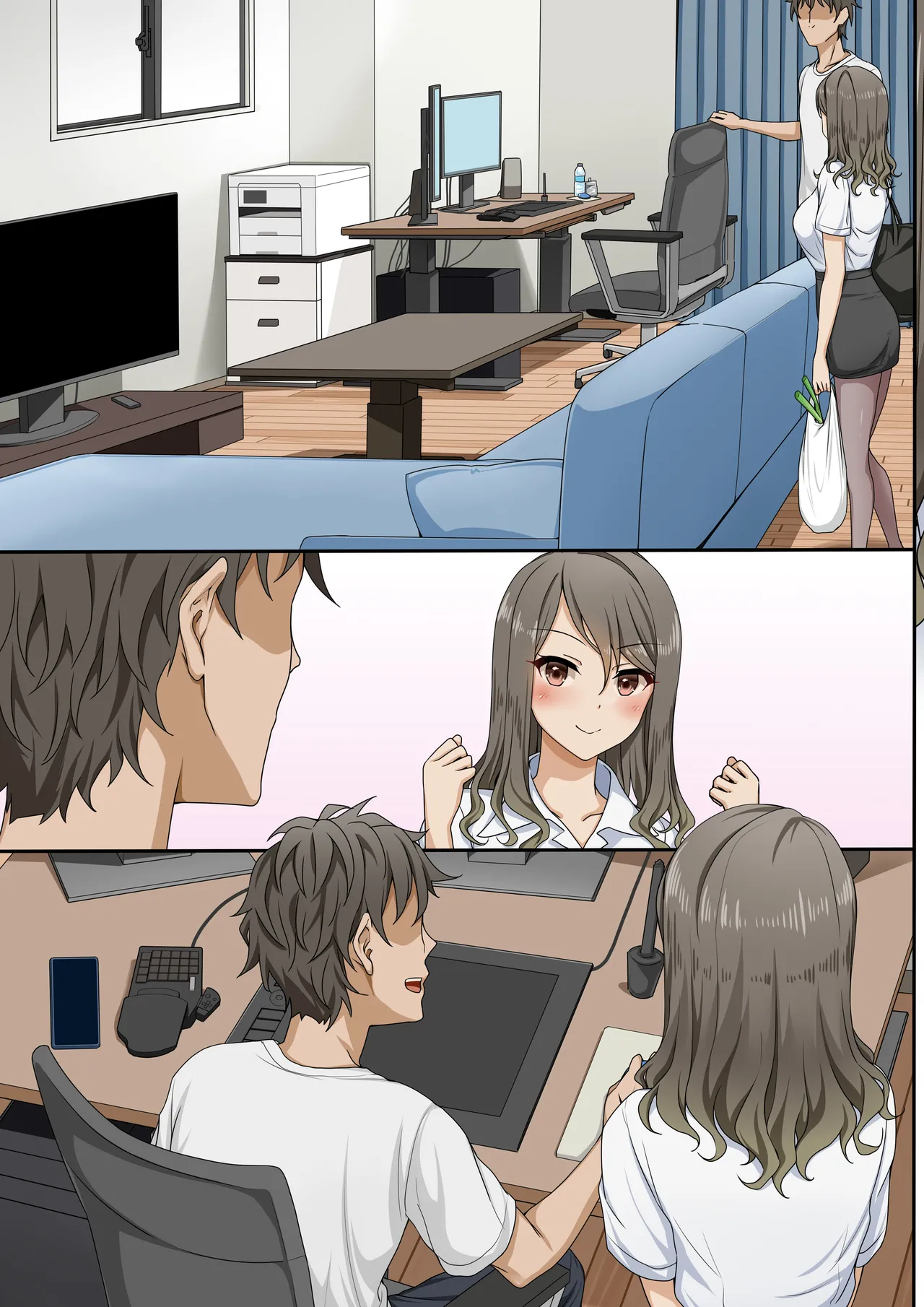 世話焼き美人のエロ漫画編集さんにヌきまくって貰いながら原稿頑張る話 Page.34