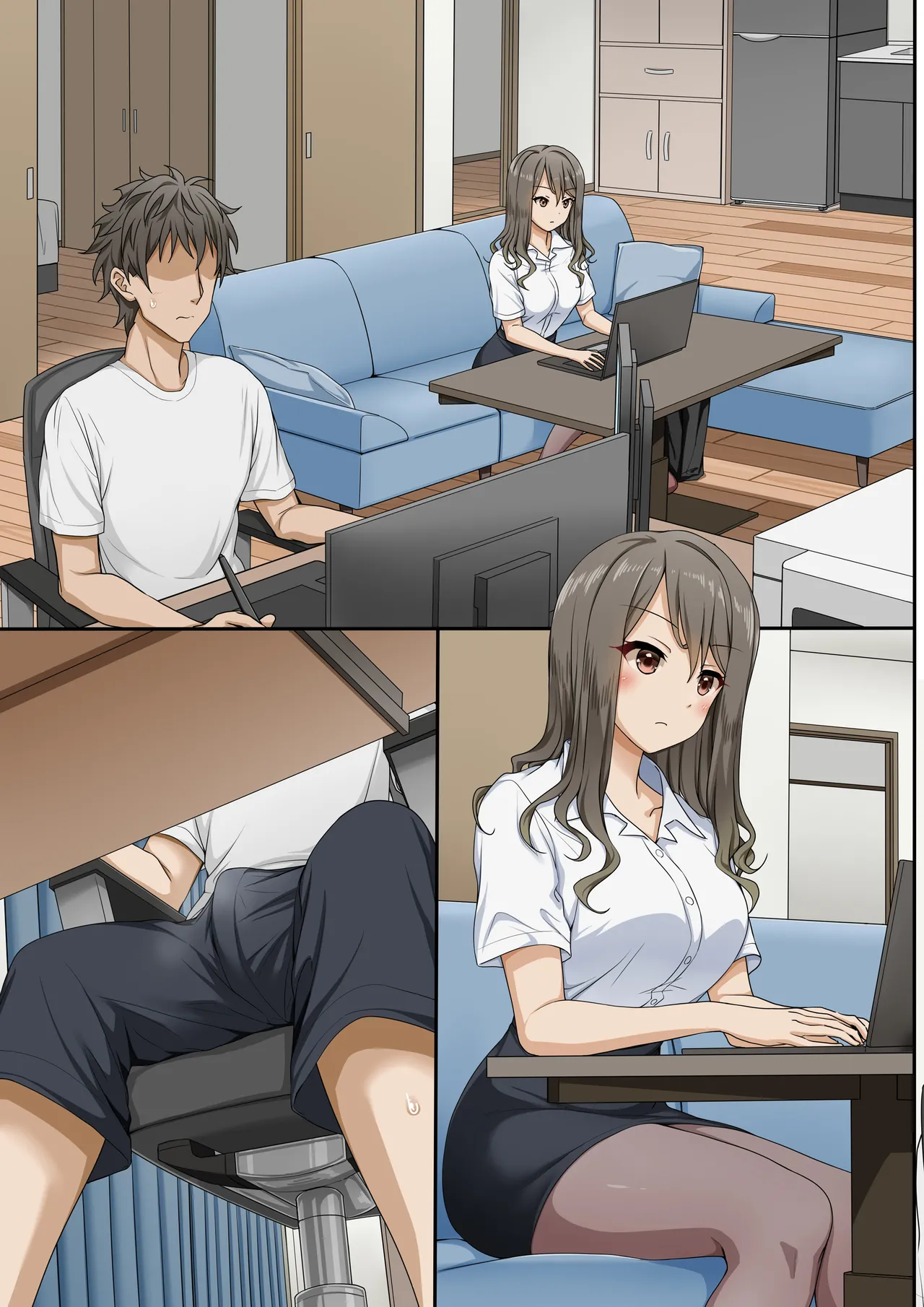 世話焼き美人のエロ漫画編集さんにヌきまくって貰いながら原稿頑張る話 Page.36