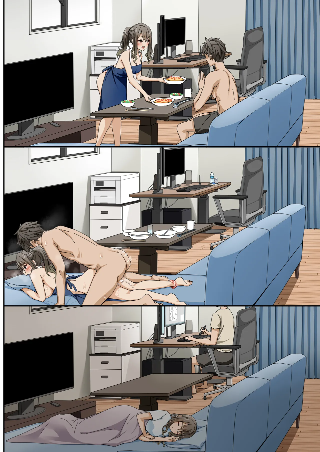 世話焼き美人のエロ漫画編集さんにヌきまくって貰いながら原稿頑張る話 Page.51