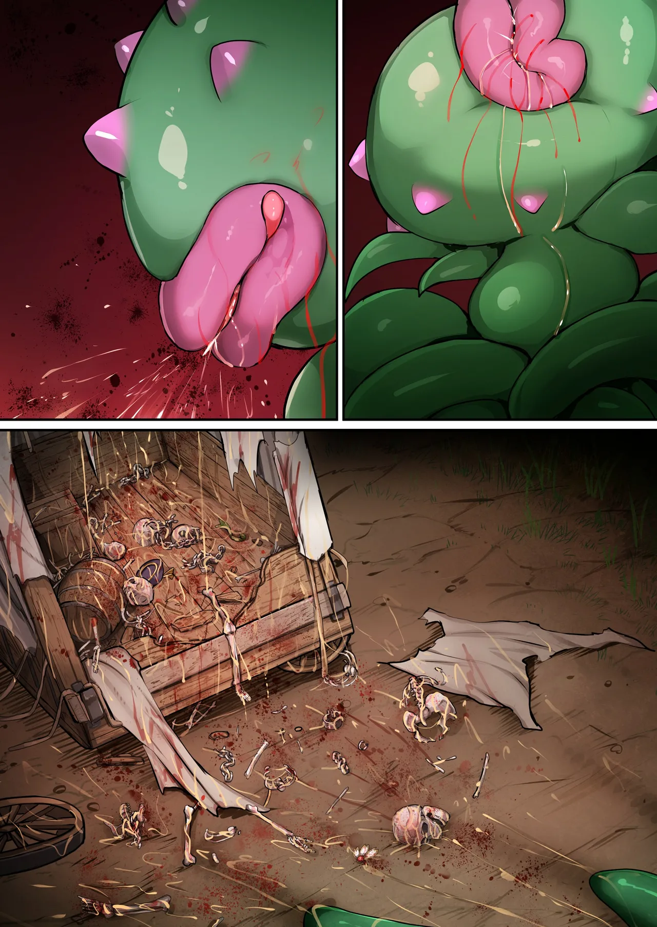 食人植物に捕食されるユイ Page.20