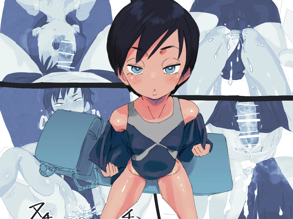 日焼けボーイッシュ競泳水着ちゃん実の父親とガチ交尾♡ Page.2