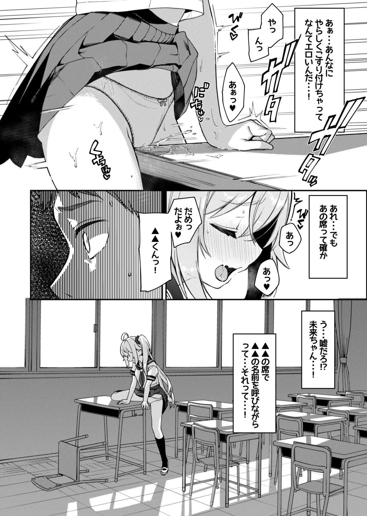 未来ちゃん角オナ漫画 Page.2