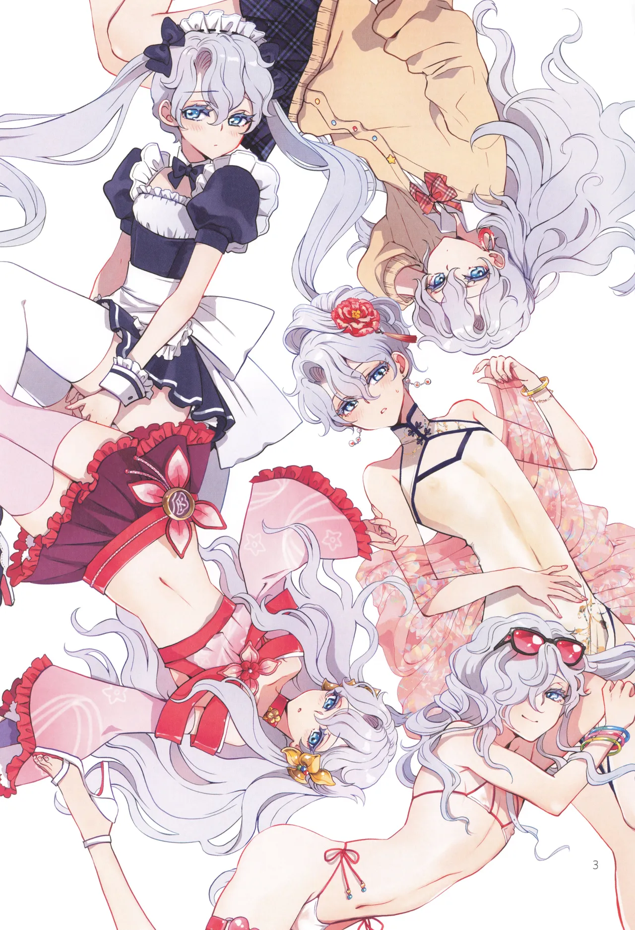 ヒューガ社長がいろんな女装させられるシリーズまとめ 再録集1 Page.3