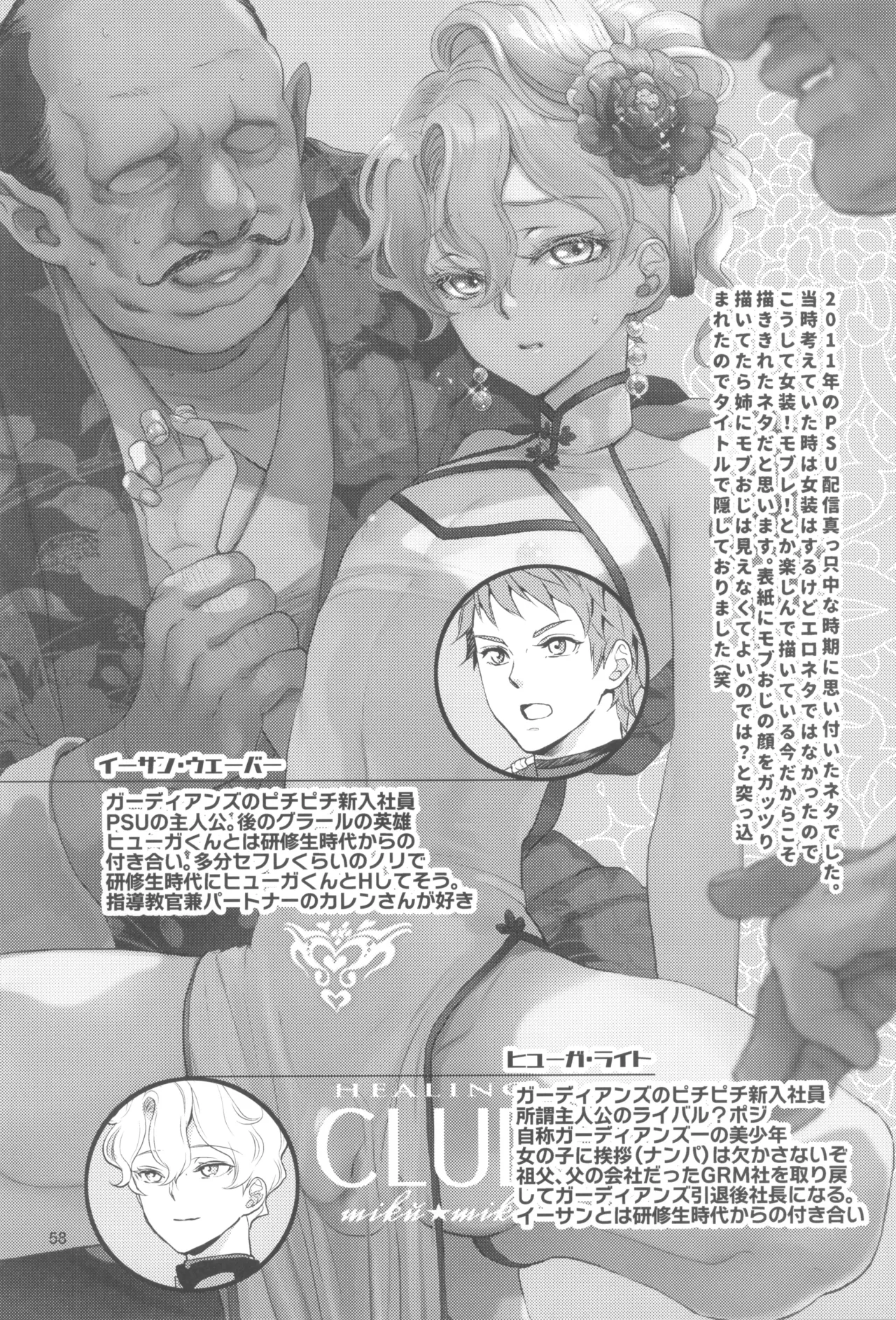 ヒューガ社長がいろんな女装させられるシリーズまとめ 再録集1 Page.58