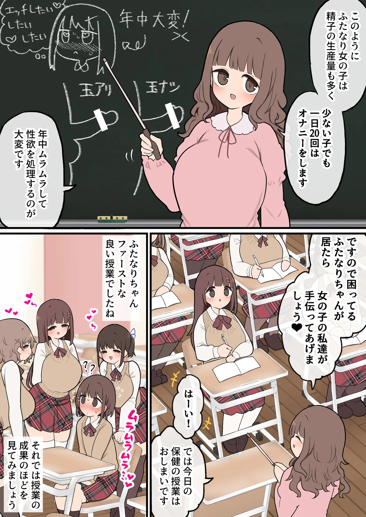 あたまのわるいふたなりマンガ集 6本目 Page.32